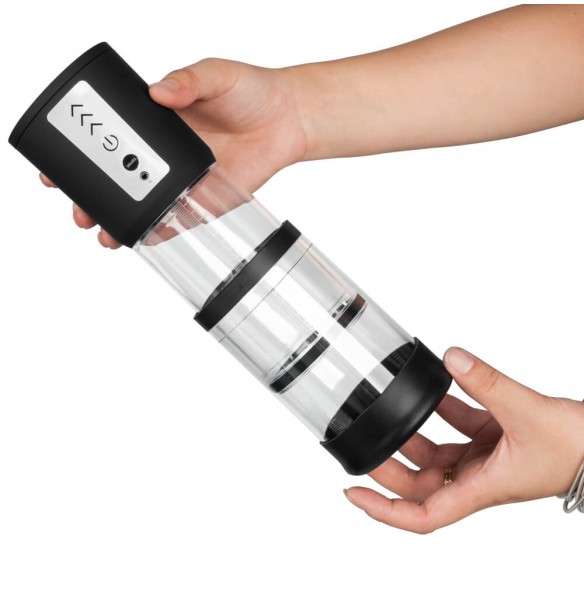 Electronic High-Vacuum Length Adjustable Tube Penis Pump (Chargeable - Black) Electronic High-Vacuum Length Adjustable Tube Penis Pump (Chargeable - Black)